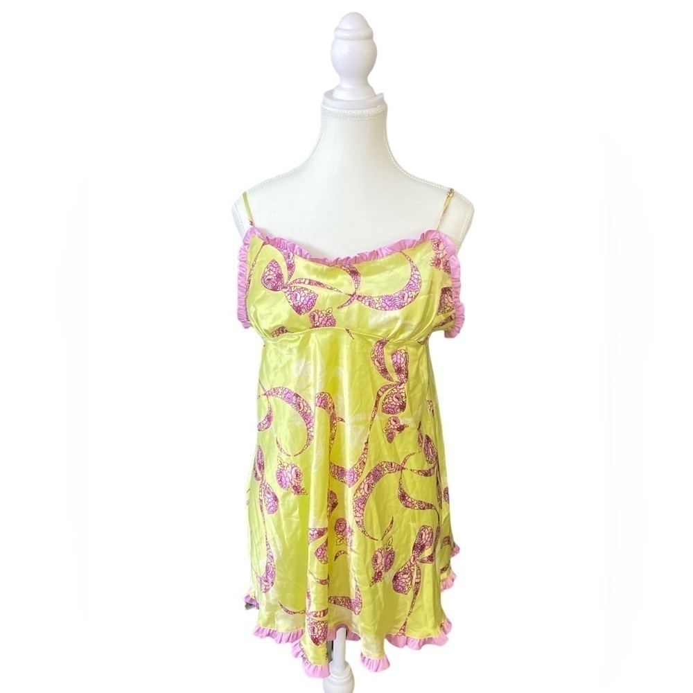 Victoria’s Secret - Satin ruffle slip dress